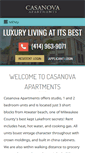 Mobile Screenshot of casanovaapts.com